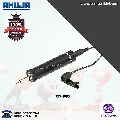 Ahuja CTP-10DX Omnidirectional Condenser Clip Microphone
