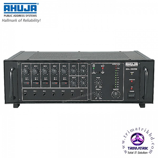 Ahuja SSA-5000EM 500WATTS High Wattage PA Mixer Amplifier