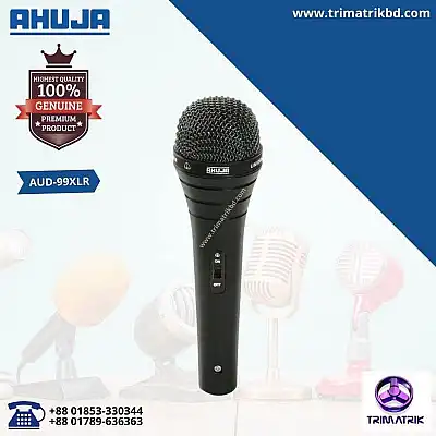 Ahuja AUD-99XLR Unidirectional Dynamic Multi Purpose Applications Microphone