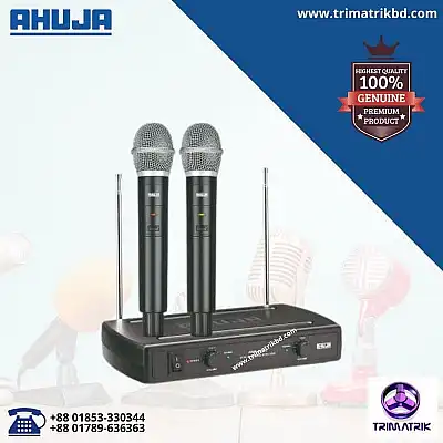 Ahuja AWM-495V2 Dual Hand VHF Wireless Microphone