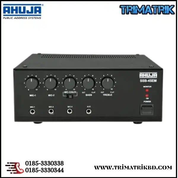 Ahuja SSB-45EM 45W PA Mixer Amplifier